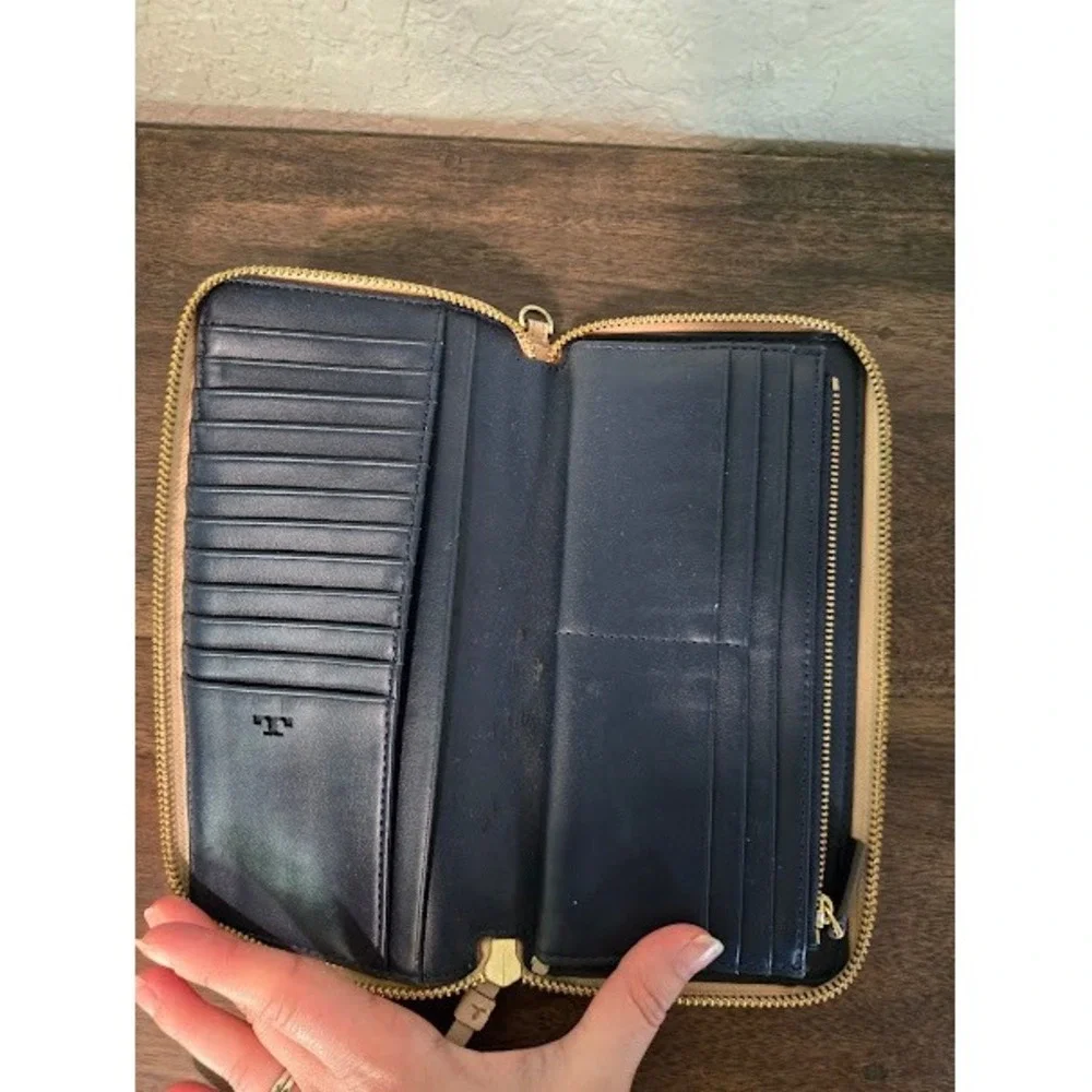 Tory Burch Baby Pink Zip Around Wallet